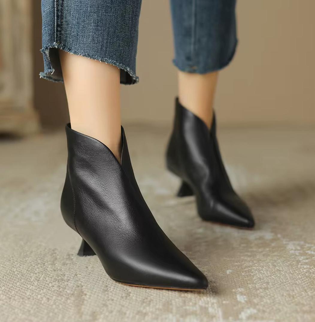 Pointy Stiletto Heels Boots