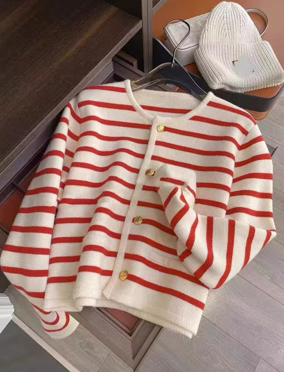 French Loose Short Sweater Jacket