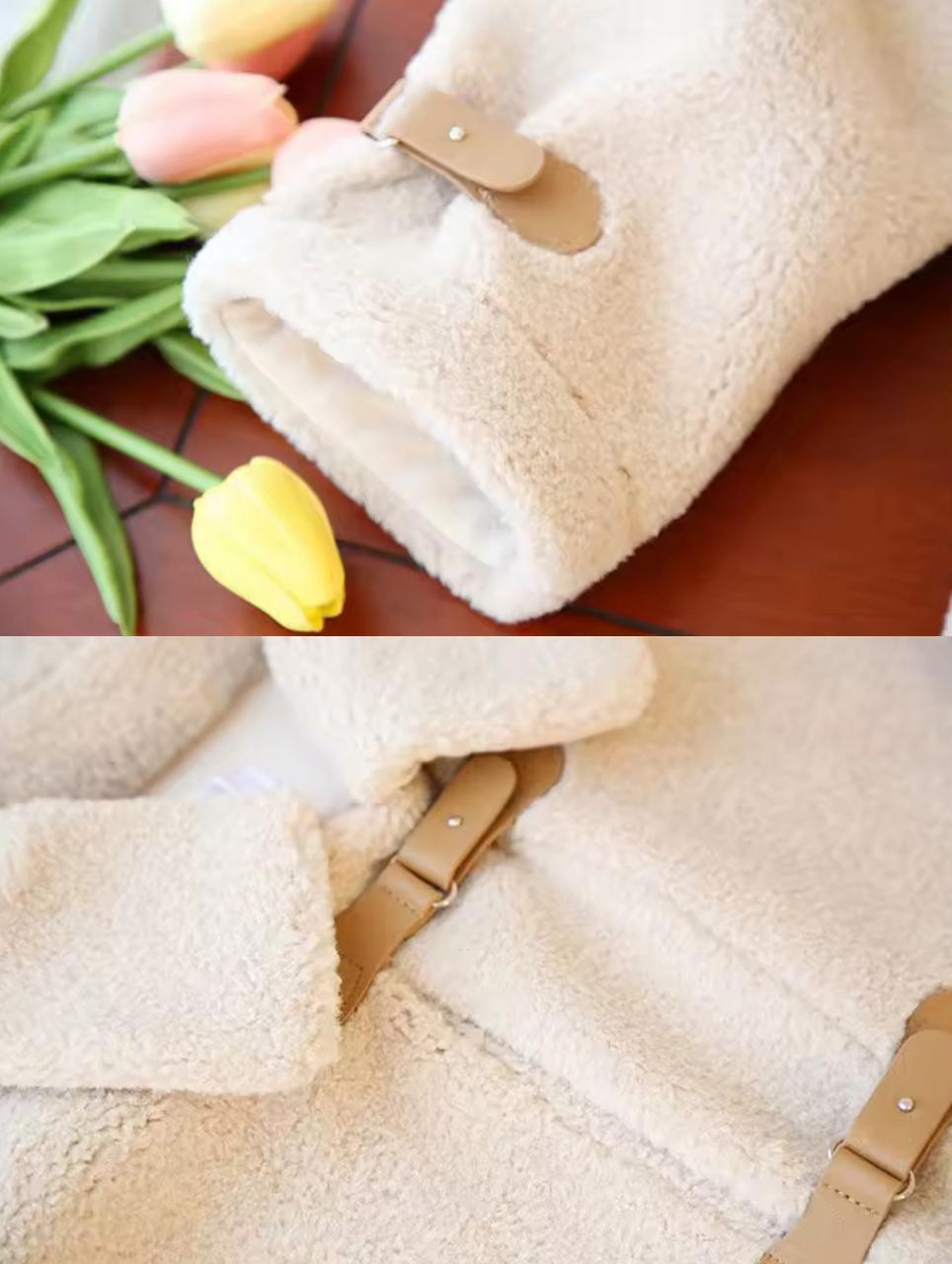 Loose Lamb Wool Cardigan Coat